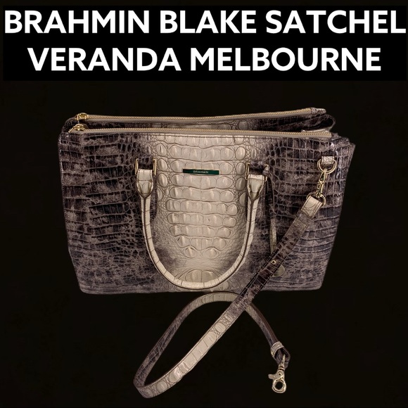 NWT BRAHMIN BLAKE SATCHEL VERANDA MELBOURNE - Picture 7 of 12